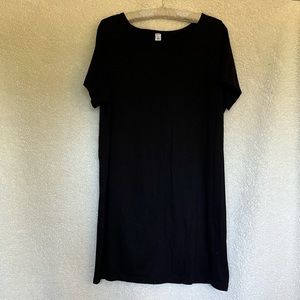 Old Navy Black T-shirt Dress